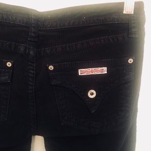 Hudson Jeans Black Corduroy Pants 